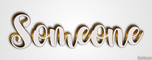 Someone Text Effect