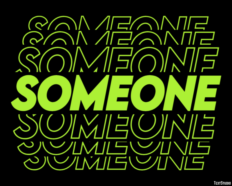Someone Text Effect