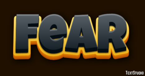 Fear Text Effect