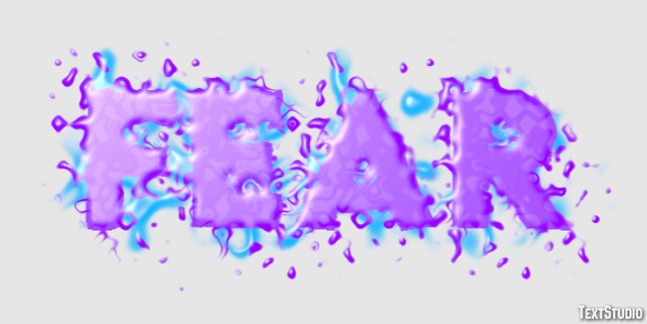 Fear Text Effect