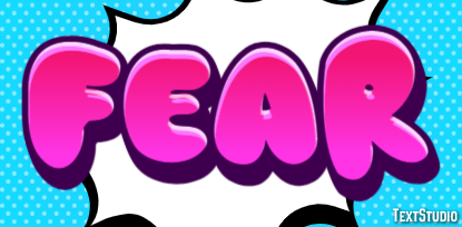 Fear Text Effect