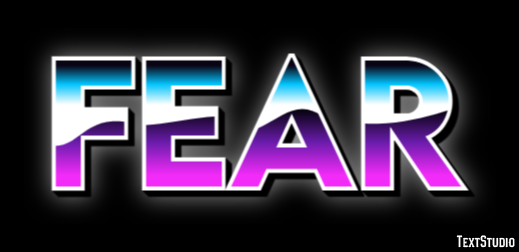 Fear Text Effect
