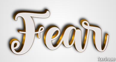 Fear Text Effect