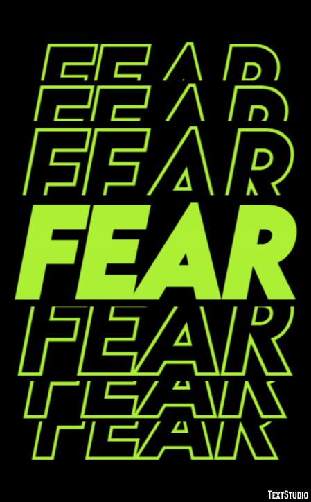 Fear Text Effect