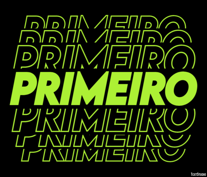 Primeiro Efekt tekstowy