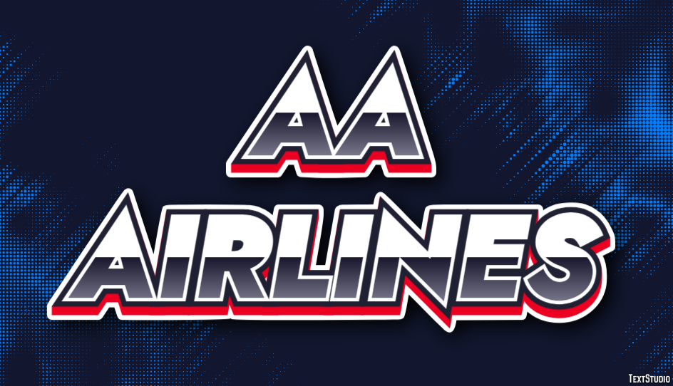 Aa Airlines Efecto de texto