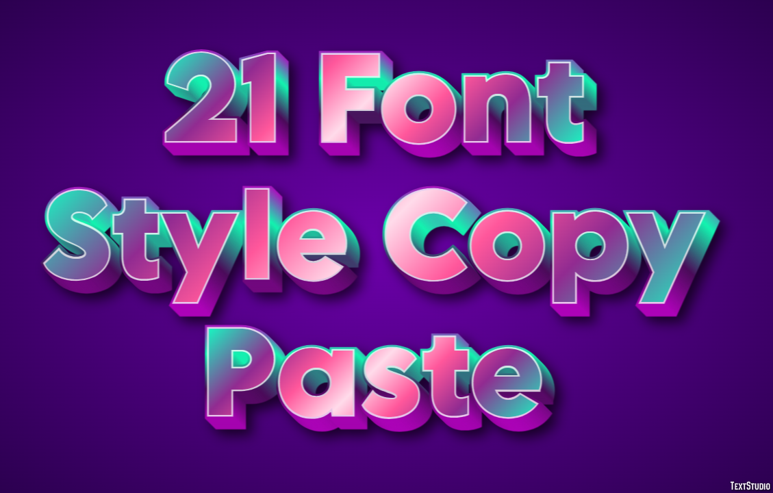 21 Font Style Copy Paste テキスト効果
