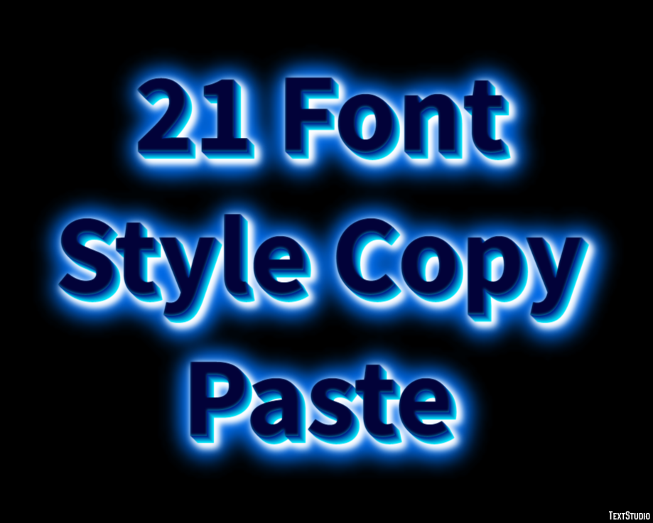 21 Font Style Copy Paste テキスト効果