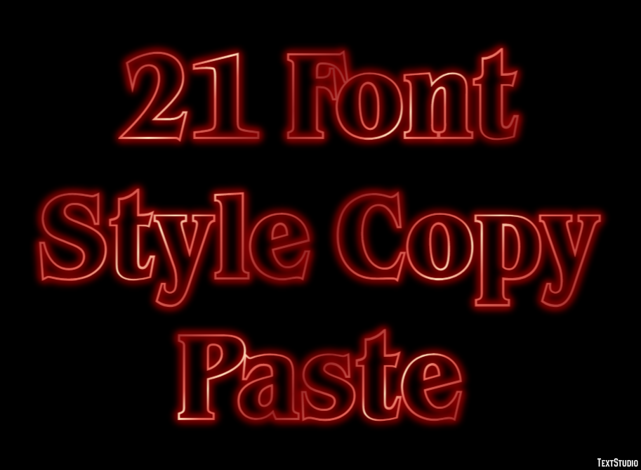 21 Font Style Copy Paste テキスト効果
