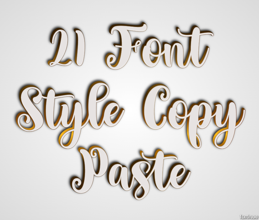 21 Font Style Copy Paste Efekt tekstowy