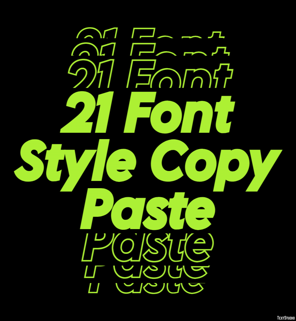 21 Font Style Copy Paste テキスト効果