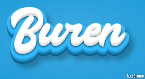 Buren Text effect