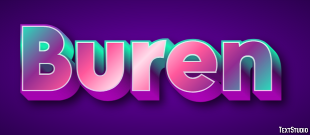 Buren Text Effect