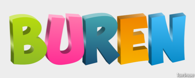 Buren Text Effect