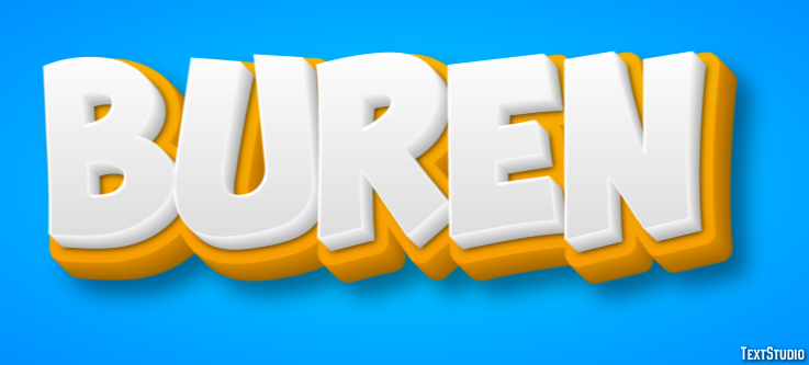 Buren Text Effect