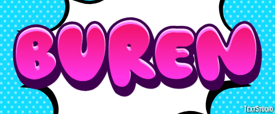 Buren Text effect