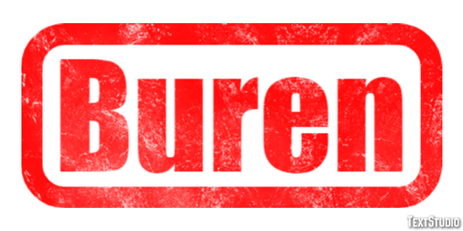 Buren Text effect