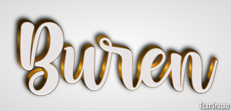 Buren Text effect