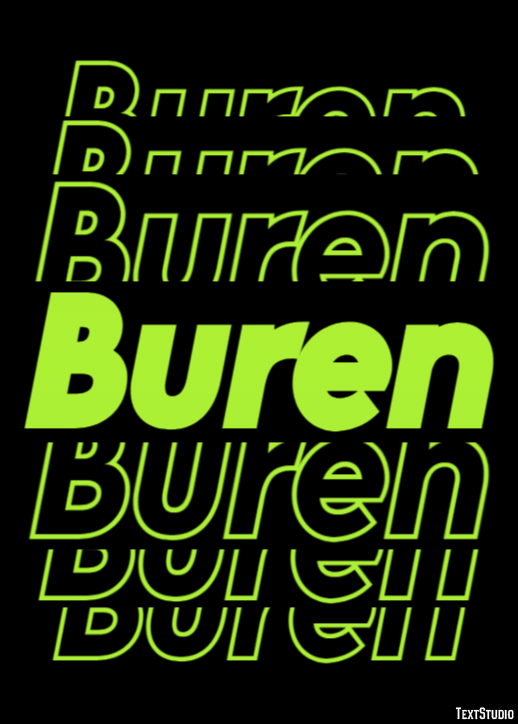 Buren Text Effect
