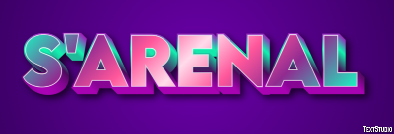 S'Arenal Efekt tekstowy