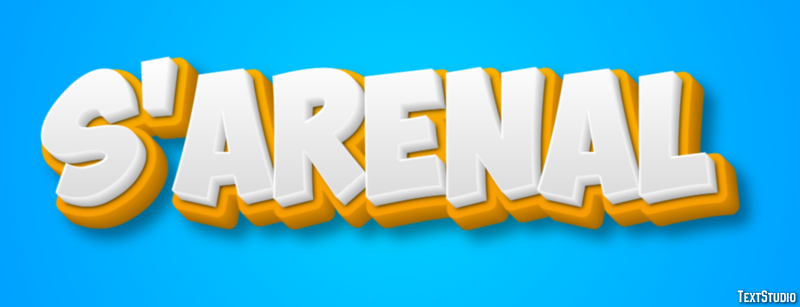 S'Arenal Efekt tekstowy