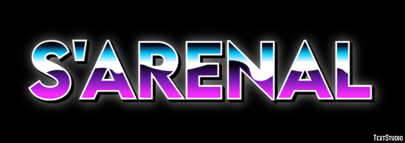 S'Arenal Tekst Effect