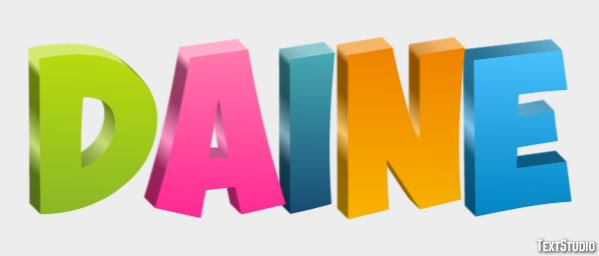 Daine Texteffekt