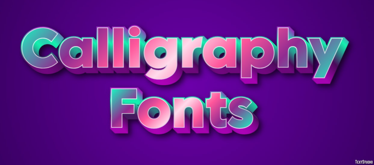 Calligraphy Fonts Text Effect
