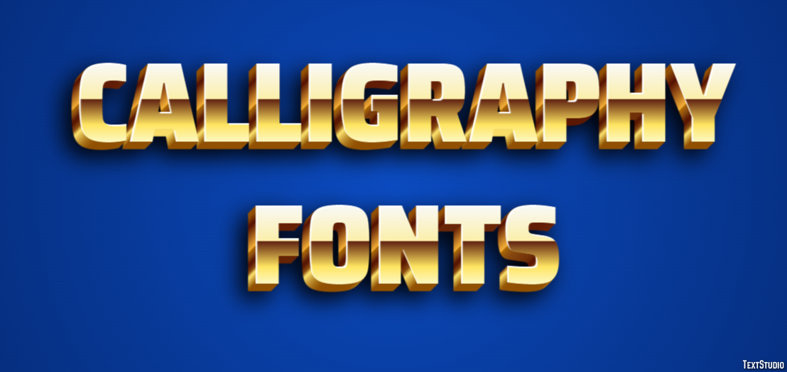Calligraphy Fonts Text Effect