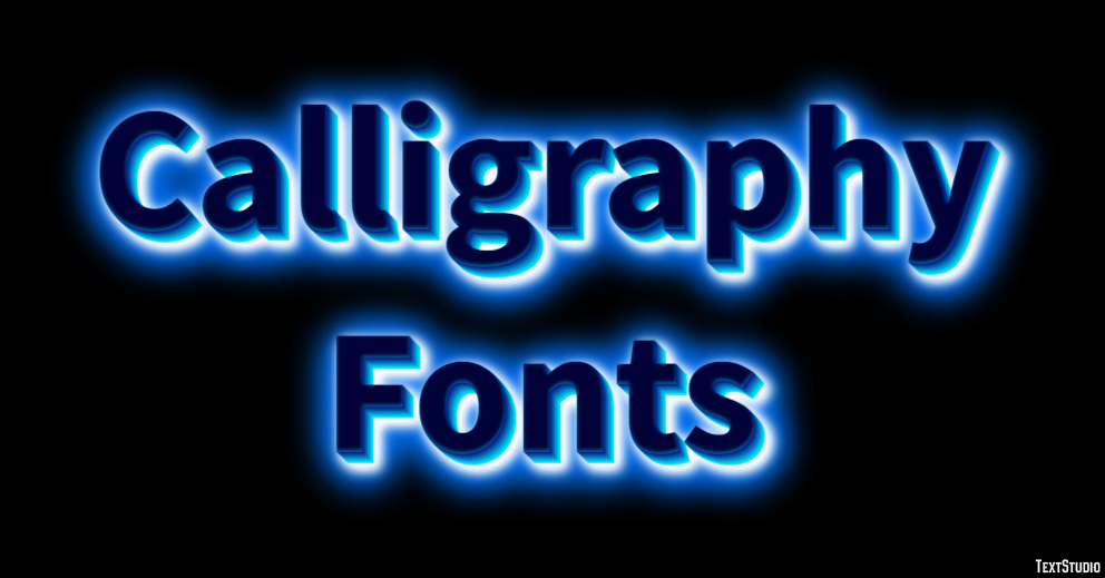 Calligraphy Fonts Effet de Texte