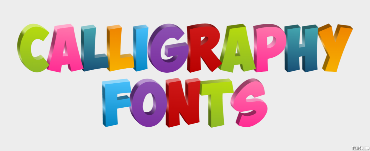 Calligraphy Fonts Text Effect