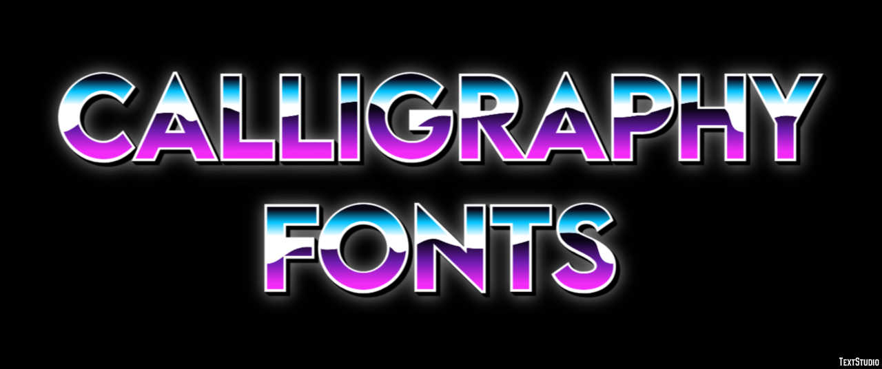 Calligraphy Fonts Text Effect
