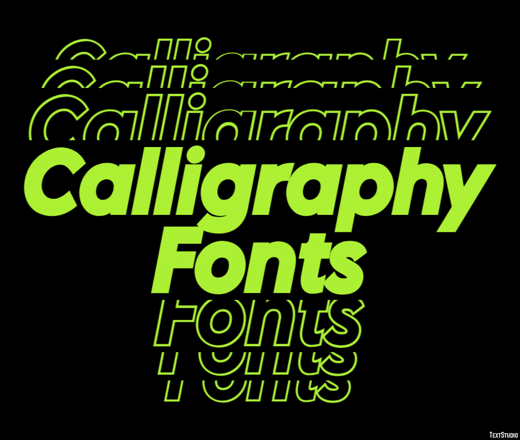 Calligraphy Fonts Text Effect