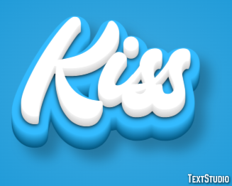 Kiss Texteffekt