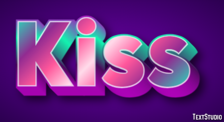 Kiss Effet de Texte