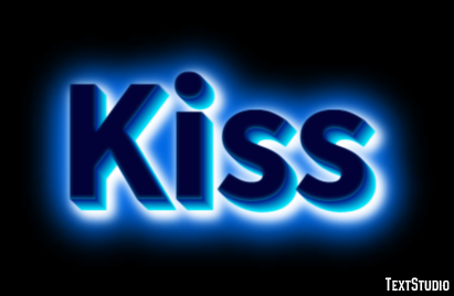 Kiss Effet de Texte