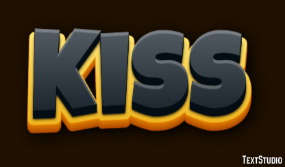 Kiss Efekt tekstowy
