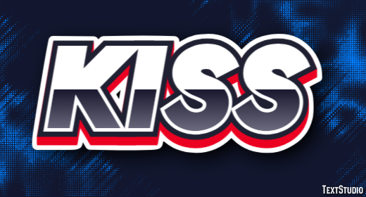 Kiss Effet de Texte