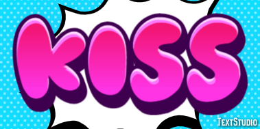 Kiss Text Effect