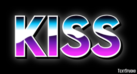 Kiss Effet de Texte