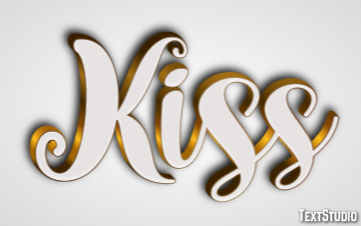 Kiss Effet de Texte
