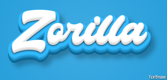 Zorilla Tekst effect
