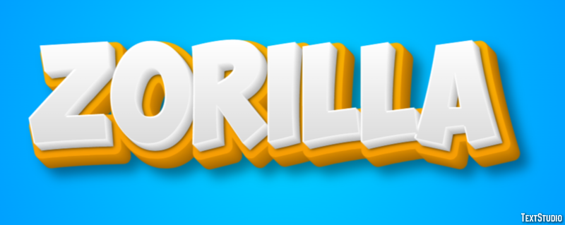 Zorilla Tekst effect