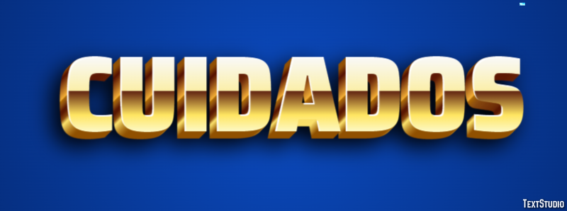 Cuidados Efecto de texto
