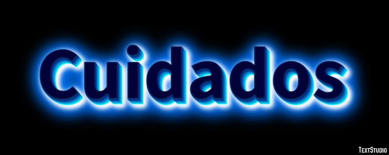 Cuidados Efecto de texto