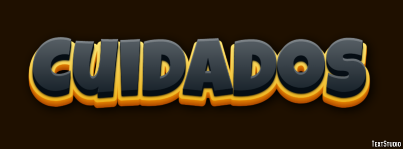 Cuidados Efecto de texto