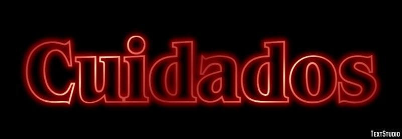 Cuidados Efecto de texto