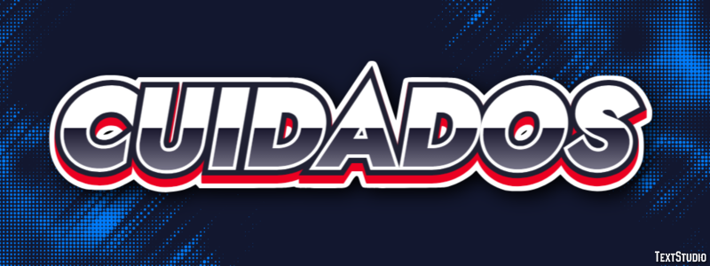 Cuidados Efecto de texto