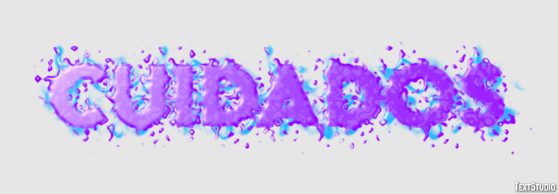 Cuidados Efecto de texto