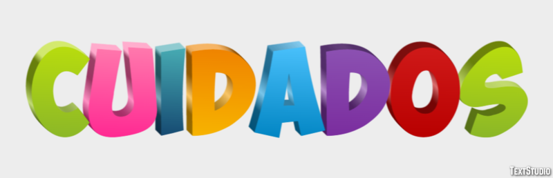 Cuidados Efecto de Texto